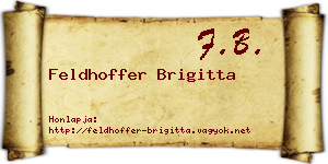 Feldhoffer Brigitta névjegykártya