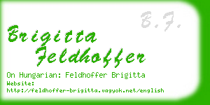 brigitta feldhoffer business card